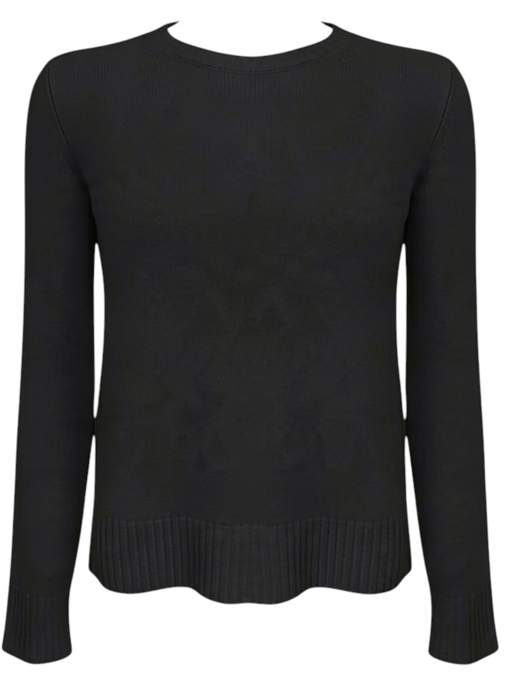 Loro Piana Black Baby Cashmere Long Sleeved Crewneck Pullover Sweater